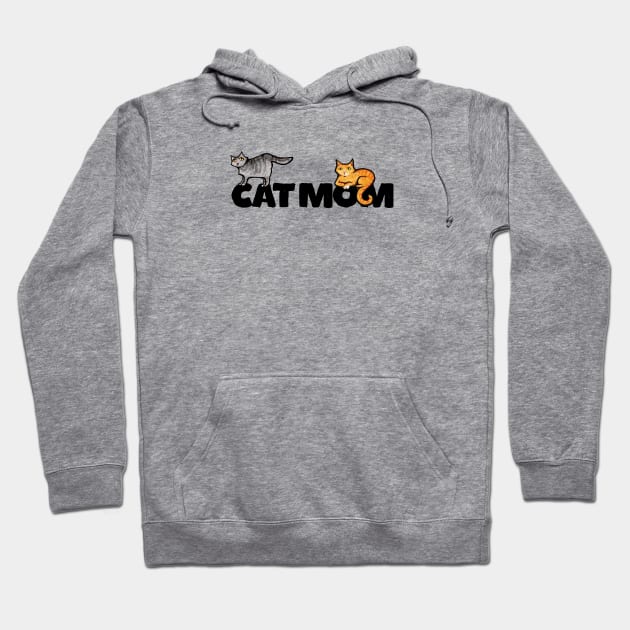 Cat Mom Hoodie by bubbsnugg